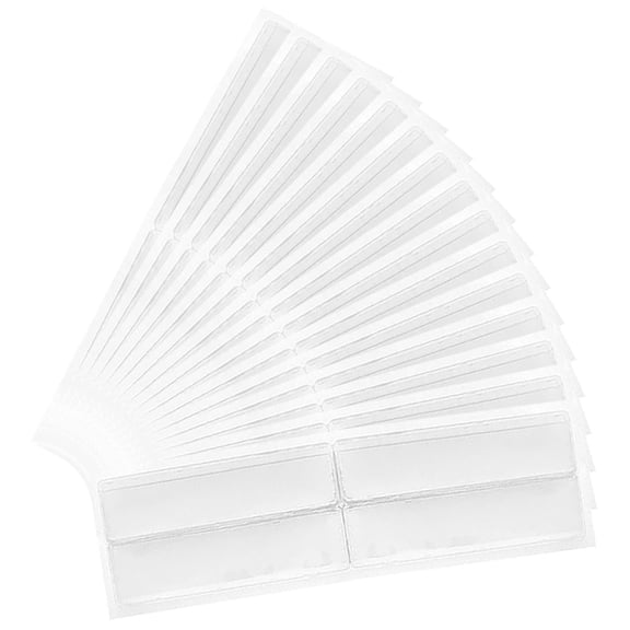 OATIPHO Transparent Self Adhesive Label Holders for Storage Bins Clear Pocket Sleeves to Protect and Organize Cards