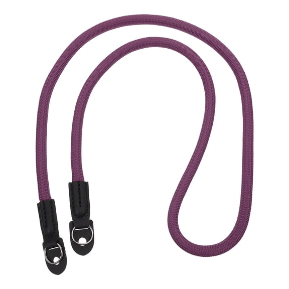 MUSEYA Purple Microfiber Camera Neck Strap with Stainless Steel for Travel and Outdoor Use