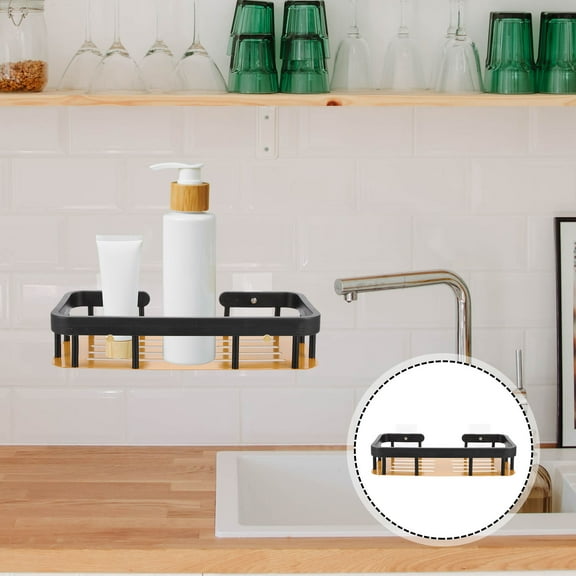 OATIPHO Bathroom Organizing Shelves Shower Caddy Organizer Shelf Gold 1Pcs for Home Organization