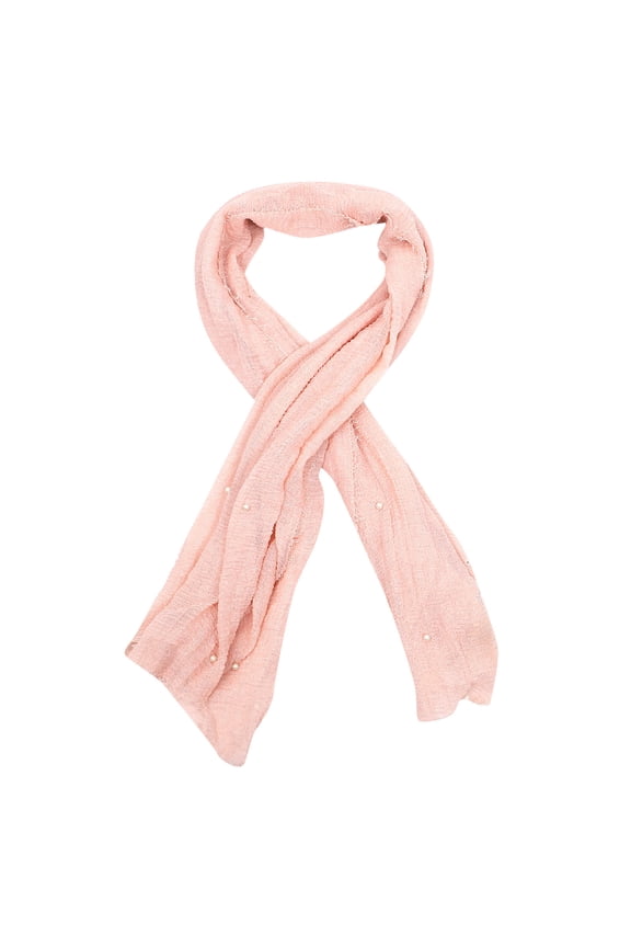 1Pack Scarf Cotton Pink Stylish Design Shawl Wrap for Daily Use
