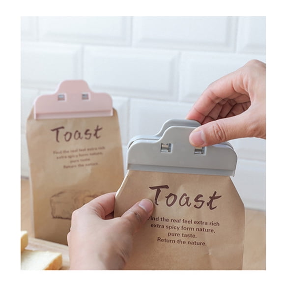 OATIPHO Bag Closure Clip Grey ABS Strong Spring for Food Storage 1Pc