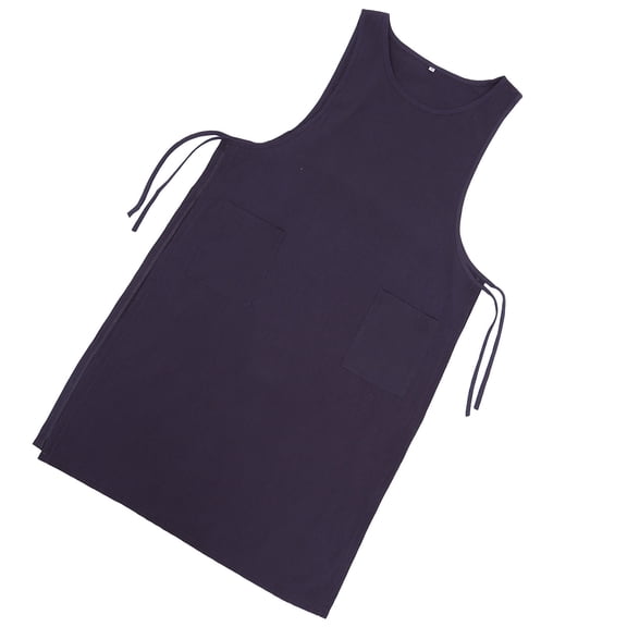 OATIPHO 1Pack Cooking Apron for Women Dark Grey Linen Water Absorption at Outdoor Camping