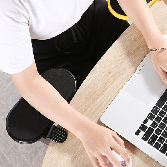 OATIPHO Computer Arm Rest for Desk Ergonomic Support ABS Black 1Set 12.6x4.7in