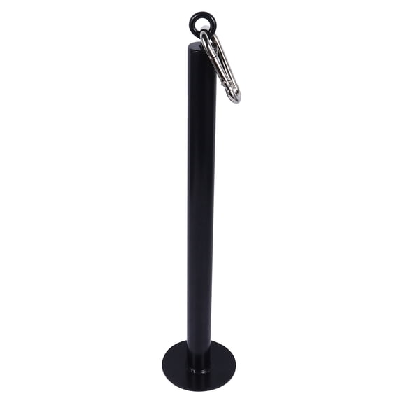 OATIPHO 1Pc Black Steel Barbell Bracket Load Tray for Fitness Equipment with Heavy Duty Buckle