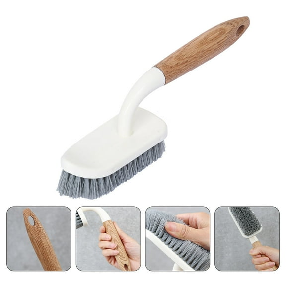 MUSEYA 1Pcs Brushes for Cleaning with Comfortable Grip for Bathroom Cleaning White