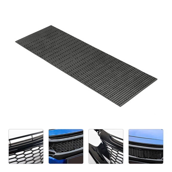 OATIPHO 1Pc Universal Auto Grille Mesh Black Plastic Vehicle Body Front Bumper Net