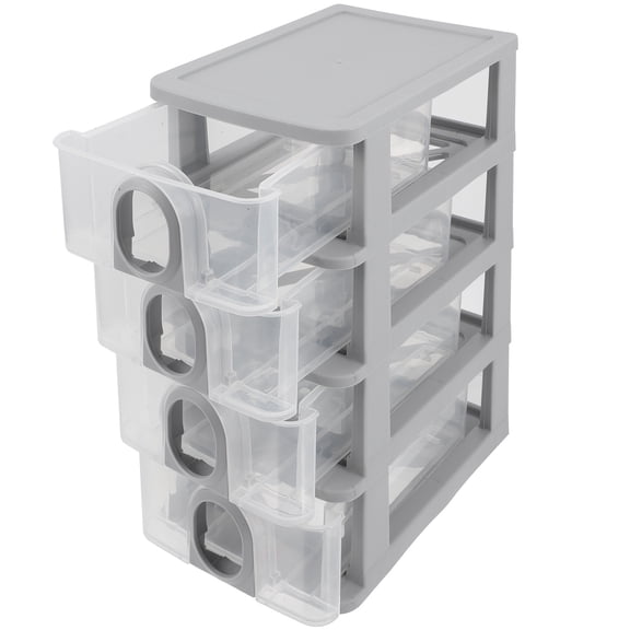 OATIPHO Grey Organizer Drawers Storage Box for Desk Desktop Cosmetic and Office Sundry Storage