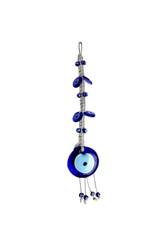 1Pcs Evil Eye Pendant Evil Eye Ornaments Alloy Blue With Traditional Design