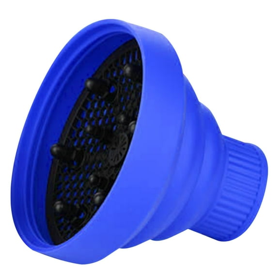MUSEYA 1Pcs Hair Diffuser Attachment Blue 5.4x5.4in Silicone Universal for Hairdryer Accessory