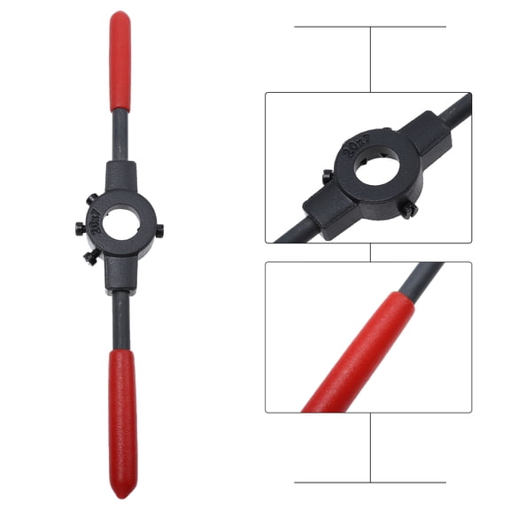 OATIPHO  Black Metal Die Stock Wrench for Home Screw Threading Tool