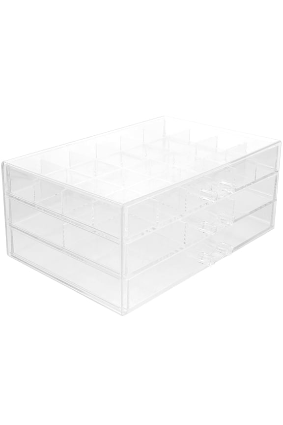 1Pcs Transparent Earring Organizer Box for Girls Nail Charm Holder Bathroom