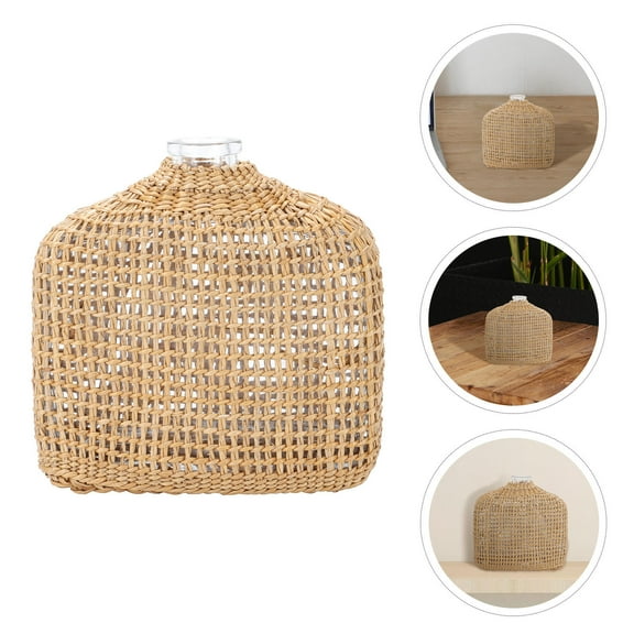 OATIPHO 1Pc Glass Diffuser Bottle Brown for Home Aroma and Fragrance