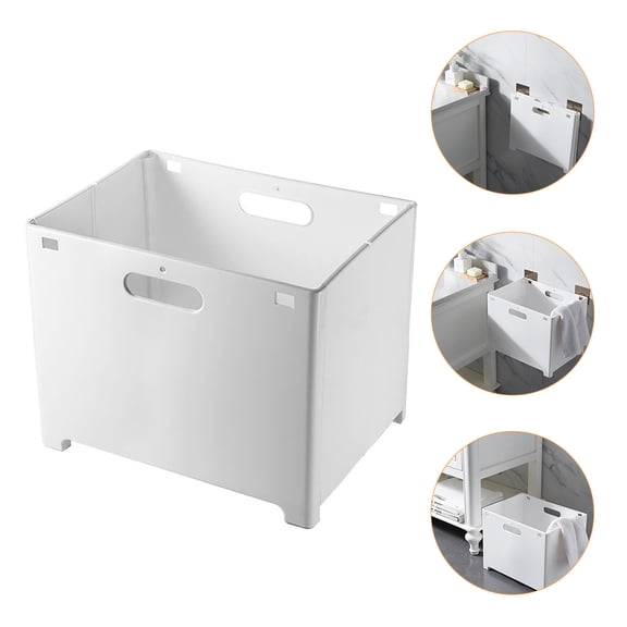 MUSEYA Dirty Clothes Container Laundry Basket PP Wall Mountable Home Users Laundry Room 1Pcs