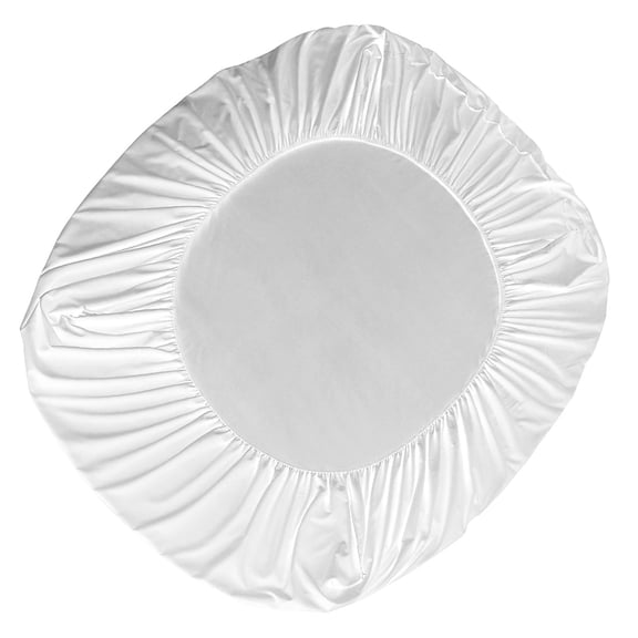 MUSEYA 1Set Fitted Sheets Single White Cotton Waterproof For Adult Bed Mattress Home Use