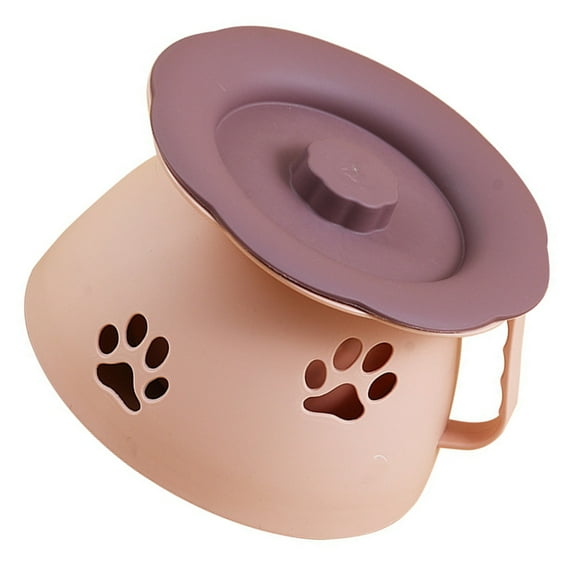 OATIPHO 1Pc Plastic Spittoon with Lid Portable Urinal Pot for Elder Home Use