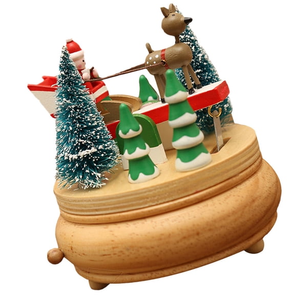 OATIPHO 1Pc Desktop Music Box Ornament with Assorted Color Deer for Christmas and Party Decor