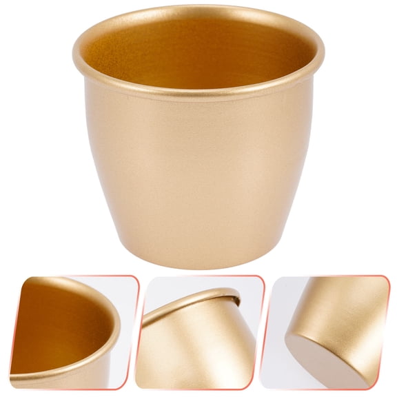 OATIPHO Small Succulent Pots Flower Pot Golden 1Set