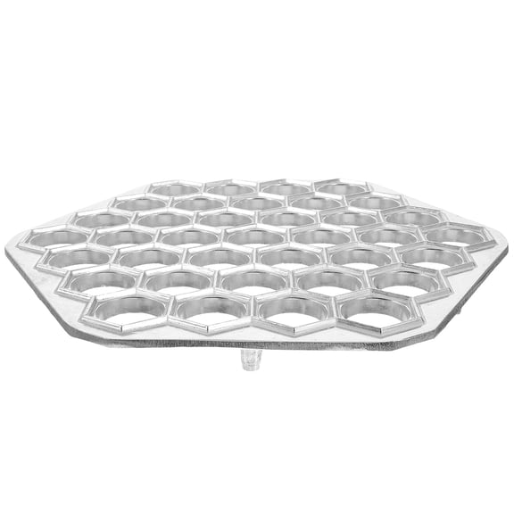 OATIPHO Aluminum Dumpling Maker Plated Silver Pelmeni Mold for Easy DIY Pasta Dough