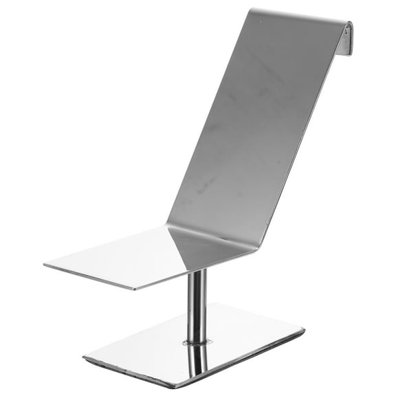 MUSEYA 1Pc Premium Silver Shoe Storage Rack with Simple Design for High Heel Display Use
