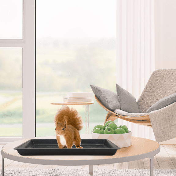 MUSEYA 1pc Thickened Leakproof Plastic Cage Tray for Cats and Rabbits in Parks and Gardens