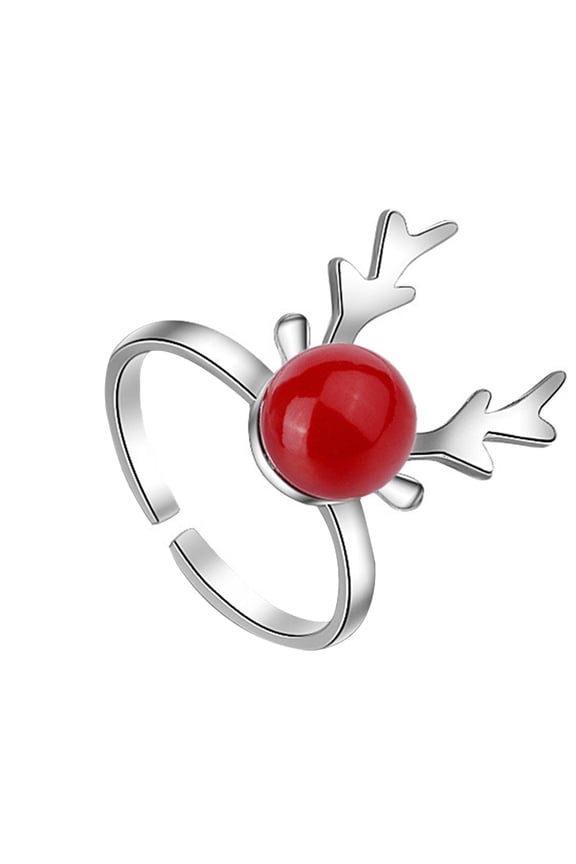 1pc Unique Rings Pendant Rings Copper White Finger Decoration for Women