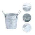 thumbnail image 1 of OATIPHO 1Pc Decorative Vintage Iron Flower Bucket with Dual Handles for Balcony, 1 of 8