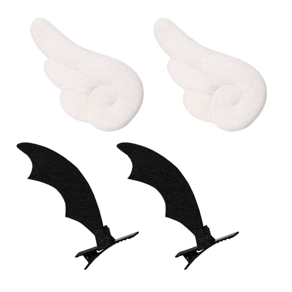 OATIPHO Wings Hair Clips Hair Decoration Assorted Color for Women Daily Wearing 2 Pairs