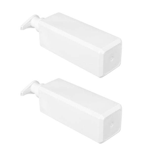 OATIPHO Refillable Pet Plastic Shower Gel Bottle, White, Compact and Lightweight