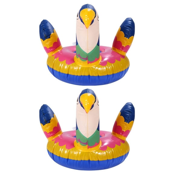 OATIPHO Parrot Inflatable Cup Tray PVC Lightweight Stable for Home Party Use