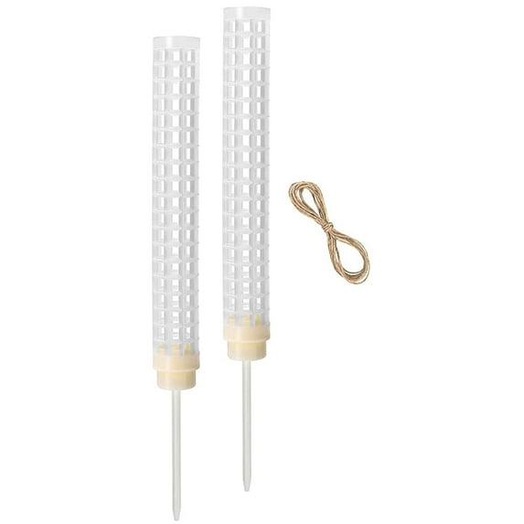 OATIPHO 1Set White Plant Climbing Pole Plastic Trellis Support for Garden Flower Pots