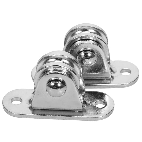 OATIPHO 2Sets Stainless Steel Small Cable Pulley Wheel with Ball Bearing for Industrial Rope Traction and Hanging Wire