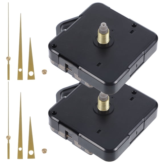 OATIPHO 2 Sets of Wall Clock Motor Black Plastic for Repair Professionals and Handicraft Enthusiasts in DIY Projects