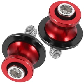 OATIPHO Motorcycle Swing Arm Spools Slider Iron Red Decorative