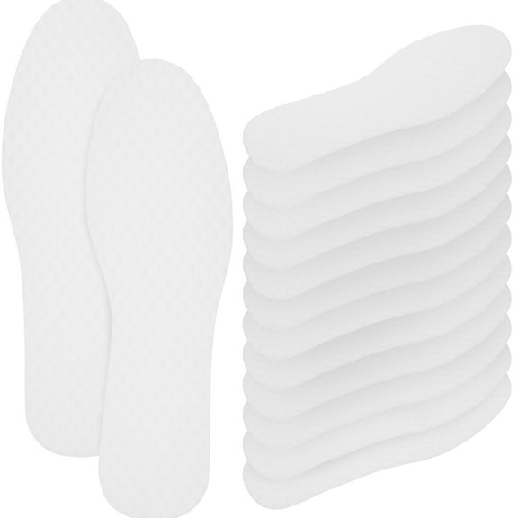 OATIPHO 20Pairs White Thin Shoe Insoles for Shoes Breathable and Comfortable Shoe Inserts