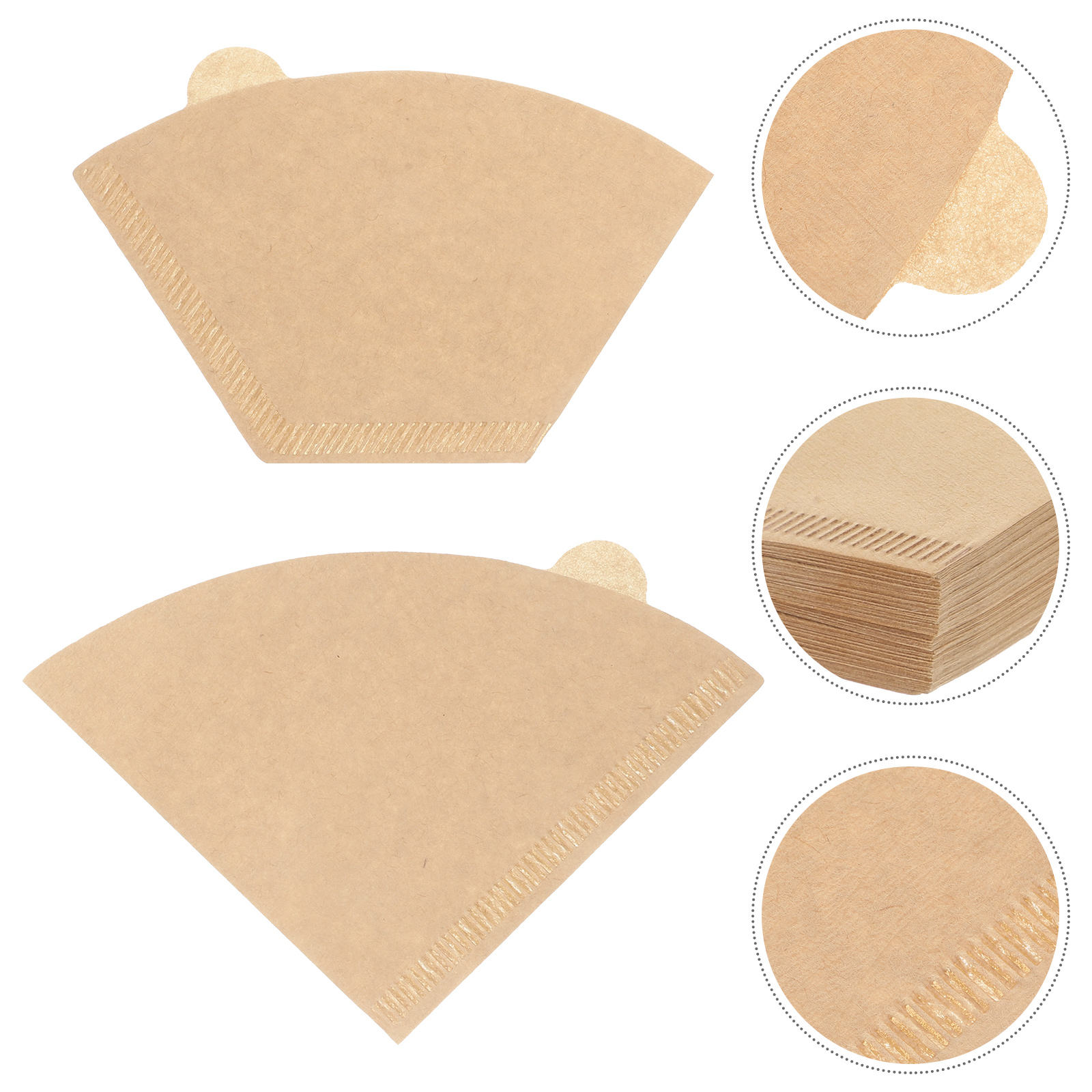 MUSEYA 200pcs Coffee Paper Filters with Disposable Coffee Drippers ...