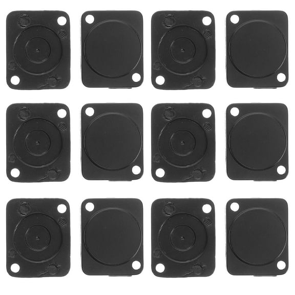 OATIPHO 20Pcs Black Metal Blank Wall Plate Heavy Duty Panel Cover Versatile DIY Outlet Cover Solution