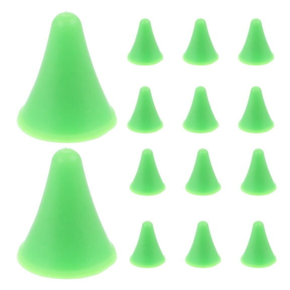 OATIPHO Green Knitting Needle Protectors, Rubber Caps for Needles, 20Pcs