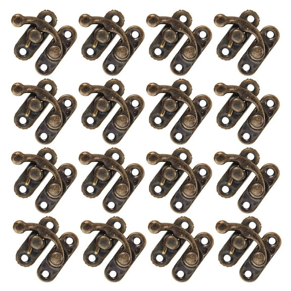 MUSEYA 20Pcs Antique Locks Latches For Wood Boxes Multi 1 Rectangle Style Furniture Hardware