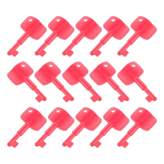 OATIPHO 20Pcs Practical Red Emergency Button Reset Keys for Home Panel Switch Sturdy Plastic Replacement