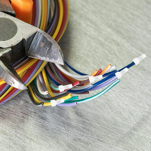 MUSEYA 250PCS Electrical Wire Caps for Quick Connection Closed End Nipple Shape PVC Wire Connectors