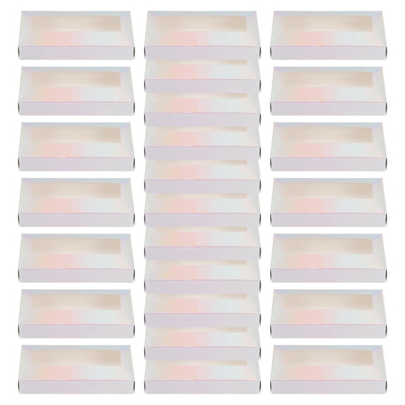 OATIPHO 25Pcs Empty Eyelash Organizing Boxes White Lash Packaging for False Eyelashes