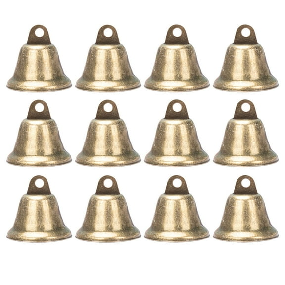 MUSEYA 25pcs Craft Bells for Engagement Events Golden Iron Table Center Decor