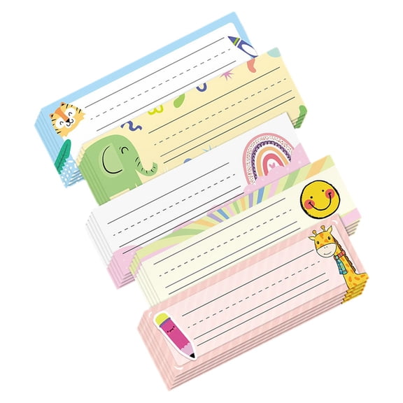 OATIPHO Desk Nameplates Assorted Color Paper Long Serving Life for Classroom