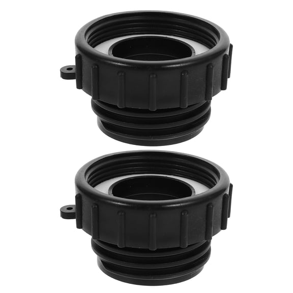 OATIPHO Ibc Tank Adapter, Fine to Coarse Thread, Black, Compatible, Easy Install, 2Pcs