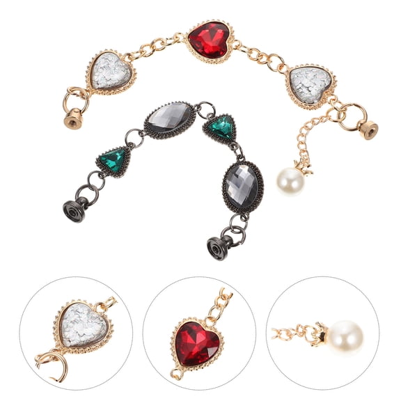 OATIPHO Phone Charms Multi Colored Alloy 2PCS Phone Case Accessories