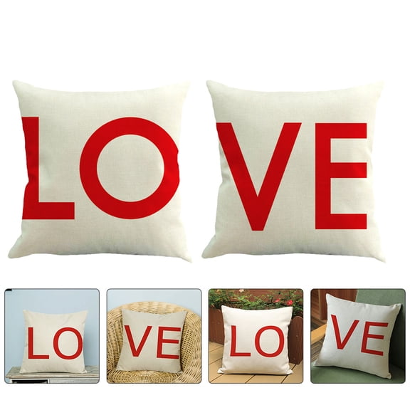 MUSEYA 2Pack Linen Decorative Sofa Back Cushions Comfortable for Theme Party