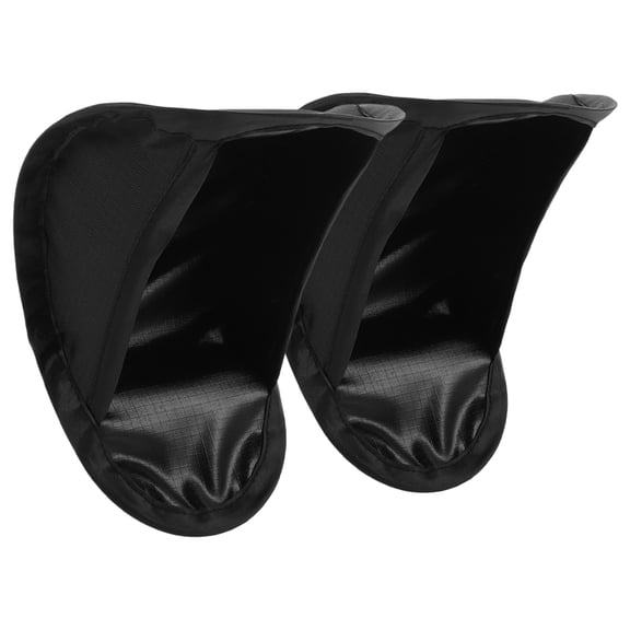 OATIPHO 2Pcs Black Car Phone Sun Shade with Vertical Design for Dashboard Mount Blocking Sunlight and Glare