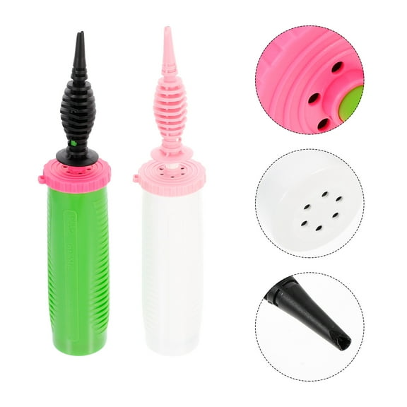 OATIPHO 2Pcs Plastic Balloon Pump Two Way Air Pump for Party and Event Supplies