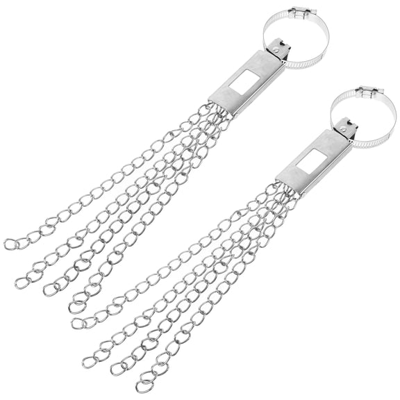 OATIPHO 2Pcs Car Safety Ground Strap Plated Silver Anti Static Ground Wire for Reliable Vehicle Static Prevention