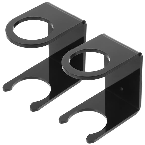 MUSEYA 2Pcs Creative Bat Support Acrylic Black For Sports Equipment In Childs Room